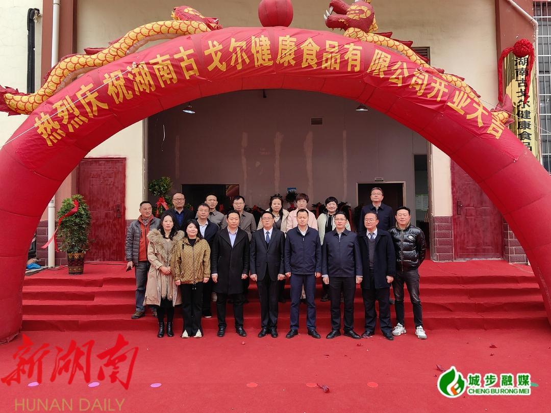 曾艺为湖南古戈尔健康食品有限公司揭牌_邵阳头条网